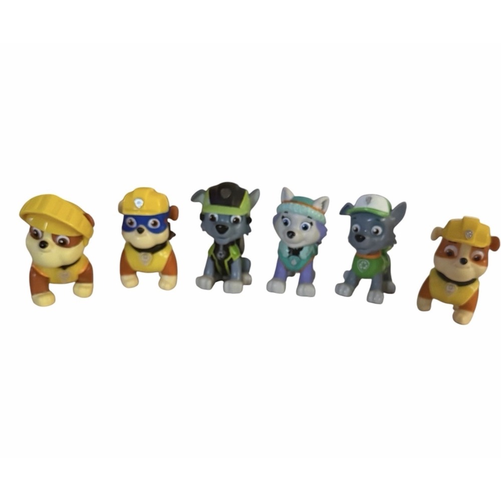 Paw Patrol Spin Master Figures Lot Of 6 Liberty Everest Skye Rubble Marshall